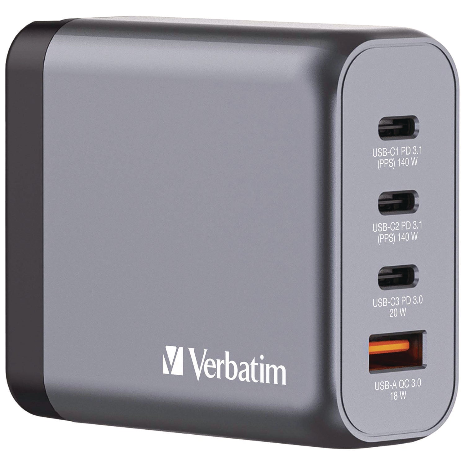 verbatim-140-w-4-port-gan-wall-charger-black-gray-ver32203_1